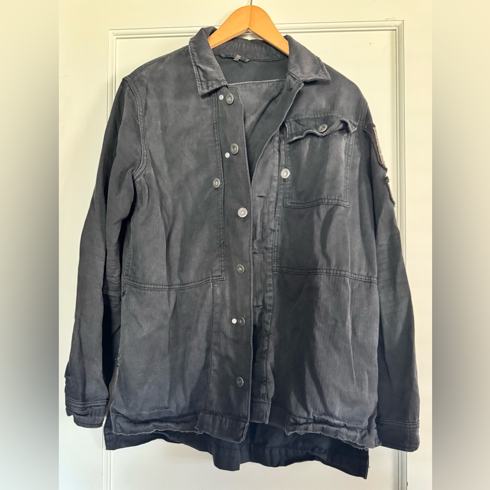 Fp Beaded Eagle Light Weight Shacket - image 2